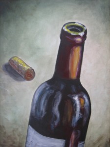Vino painting-Bottle